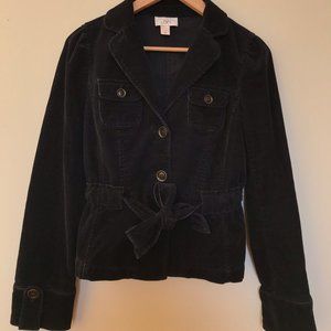 Ann Taylor LOFT Cropped Corduroy Jacket, Cinched